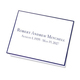 Navy Silhouette Folded Sympathy Cards - Raised Ink Image 4 of 4